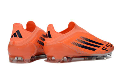 Unisex Adidas F50 Elite Laceless FG Firm Ground Low-Tops Football Boots - Red/Black/Silver