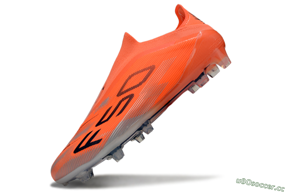 Unisex Adidas F50 Elite Laceless FG Firm Ground Low-Tops Football Boots - Red/Black/Silver 5