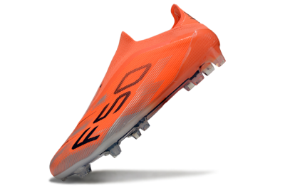 Unisex Adidas F50 Elite Laceless FG Firm Ground Low-Tops Football Boots - Red/Black/Silver