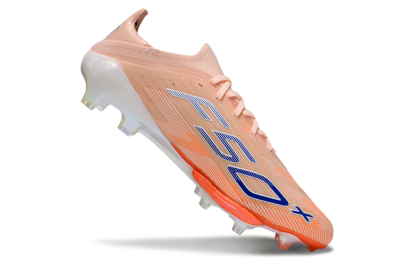 Men's Adidas F50+ Elite Lightstrike Pro FG Firm Ground Low-Tops Football Boots - Pink/Orange/White