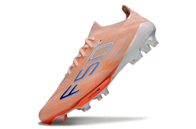 Men's Adidas F50+ Elite Lightstrike Pro FG Firm Ground Low-Tops Football Boots - Pink/Orange/White