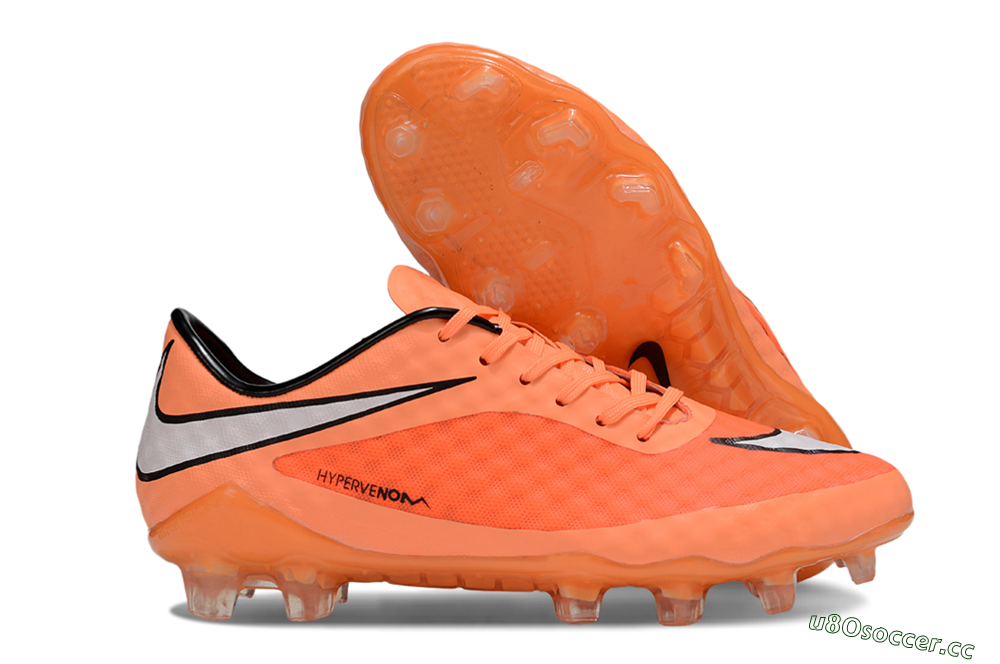 Men's Nike Hypervenom Phantom Rgn SE FG Firm Ground Low-Tops Football Boots - Orange/White/Black 2