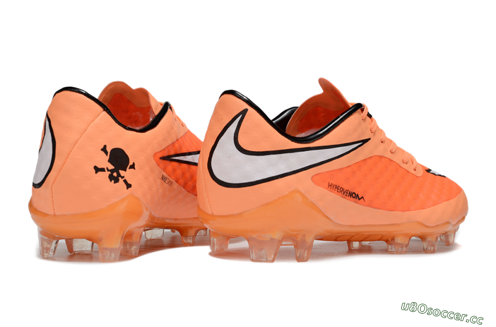 Men's Nike Hypervenom Phantom Rgn SE FG Firm Ground Low-Tops Football Boots - Orange/White/Black 6