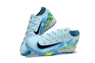 Kids Nike Air Zoom Mercurial Vapor 16 Elite TF Artificial Turf Low-Tops Football Shoes - Blue/Black/Yellow