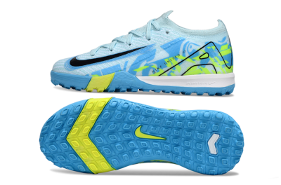 Kids Nike Air Zoom Mercurial Vapor 16 Elite TF Artificial Turf Low-Tops Football Shoes - Blue/Black/Yellow
