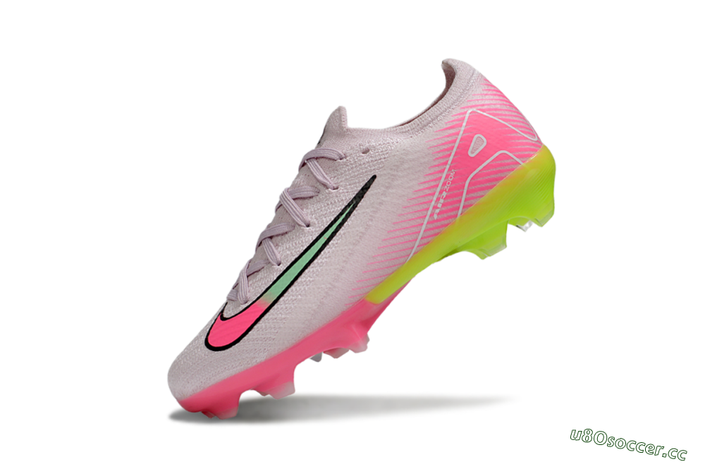 Kids Nike Air Zoom Mercurial Vapor 16 Elite FG Firm Ground Low-Tops Football Boots - Pink/White/Black 4