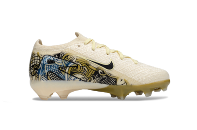 Kids Nike Air Zoom Mercurial Vapor 16 Elite FG Firm Ground Low-Tops Football Boots - Beige/Black/Brown