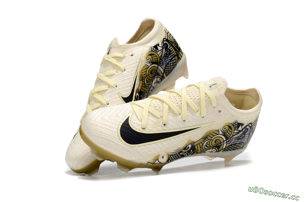 Kids Nike Air Zoom Mercurial Vapor 16 Elite FG Firm Ground Low-Tops Football Boots - Beige/Black/Brown 0