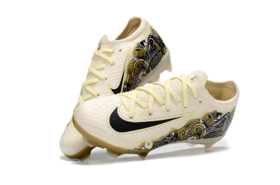 Kids Nike Air Zoom Mercurial Vapor 16 Elite FG Firm Ground Low-Tops Football Boots - Beige/Black/Brown