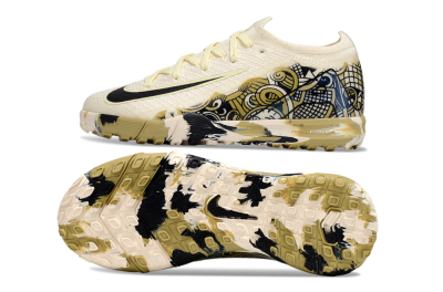 Kids Nike Air Zoom Mercurial Vapor 16 Elite TF Artificial Turf Low-Tops Football Shoes - Beige/Black/Brown