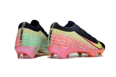 Kids Nike Air Zoom Mercurial Vapor 16 Elite FG Firm Ground Low-Tops Football Boots - Black/Pink/Yellow