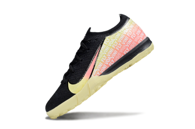 Kids Nike Air Zoom Mercurial Vapor 16 Elite TF Artificial Turf Low-Tops Football Shoes - Black/Pink/Yellow