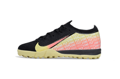 Kids Nike Air Zoom Mercurial Vapor 16 Elite TF Artificial Turf Low-Tops Football Shoes - Black/Pink/Yellow
