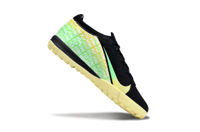 Kids Nike Air Zoom Mercurial Vapor 16 Elite TF Artificial Turf Low-Tops Football Shoes - Black/Pink/Yellow