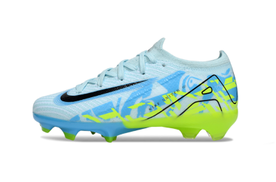 Kids Nike Air Zoom Mercurial Vapor 16 Elite FG Firm Ground Low-Tops Football Boots - Jade/Blue/Yellow