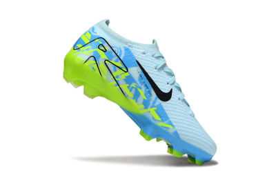 Kids Nike Air Zoom Mercurial Vapor 16 Elite FG Firm Ground Low-Tops Football Boots - Jade/Blue/Yellow