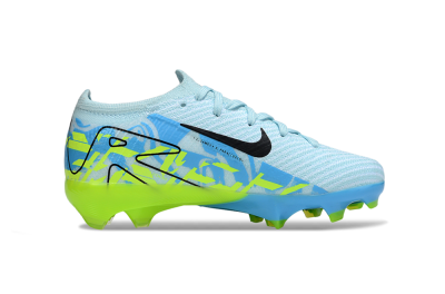 Kids Nike Air Zoom Mercurial Vapor 16 Elite FG Firm Ground Low-Tops Football Boots - Jade/Blue/Yellow