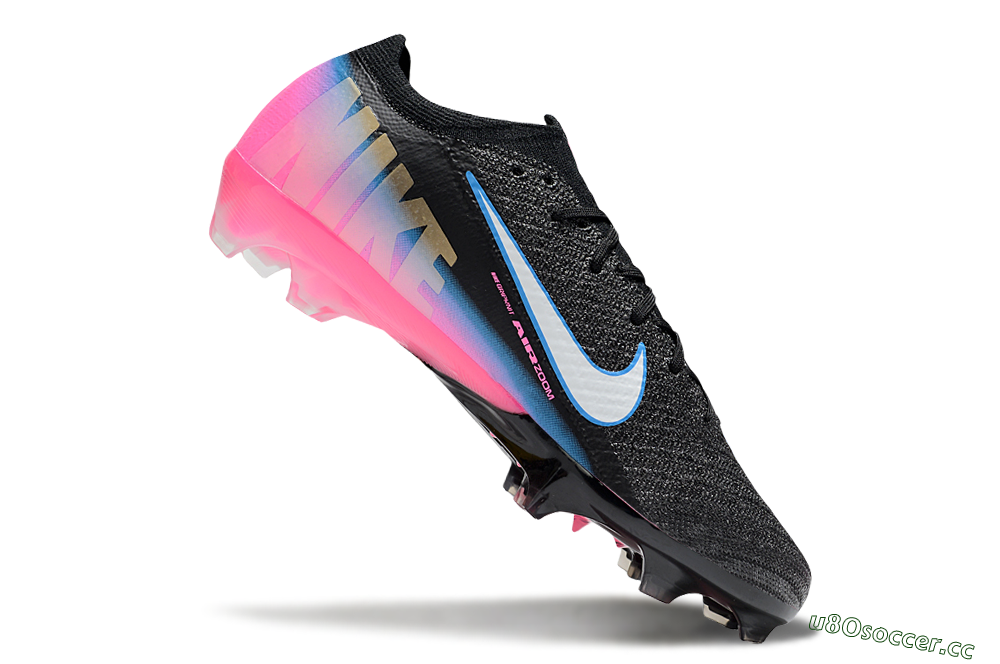 Unisex Nike Air Zoom Mercurial Vapor 16 Elite FG Firm Ground Low-Tops Football Boots - Black/White/Pink 4