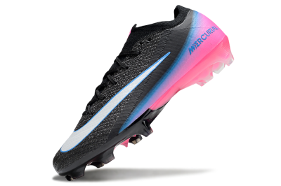 Unisex Nike Air Zoom Mercurial Vapor 16 Elite FG Firm Ground Low-Tops Football Boots - Black/White/Pink