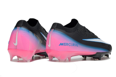 Unisex Nike Air Zoom Mercurial Vapor 16 Elite FG Firm Ground Low-Tops Football Boots - Black/White/Pink