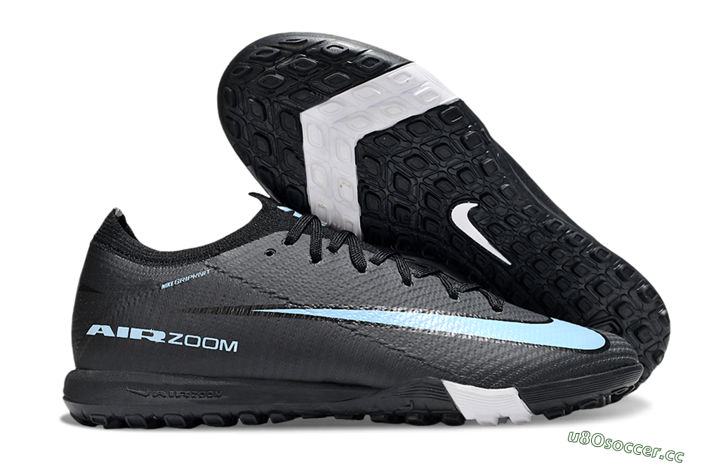 Unisex Nike Air Zoom Mercurial Vapor 16 Elite TF Artificial Turf Low-Tops Football Shoes - Black/Jade/White 2