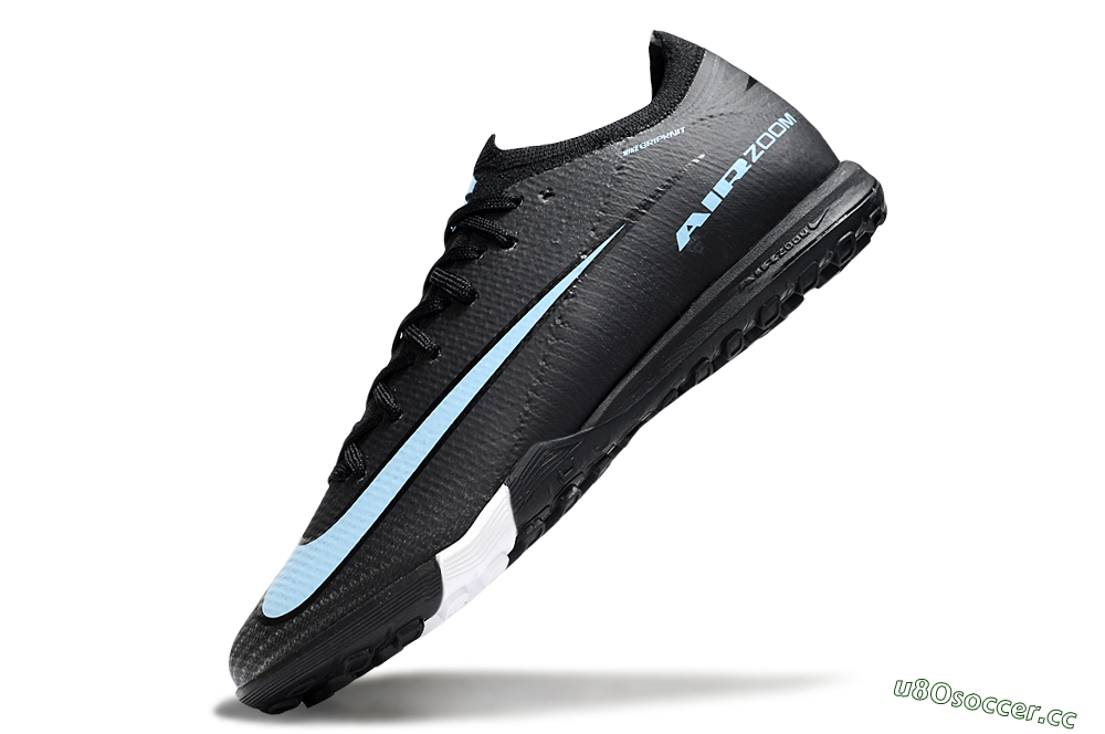 Unisex Nike Air Zoom Mercurial Vapor 16 Elite TF Artificial Turf Low-Tops Football Shoes - Black/Jade/White 5