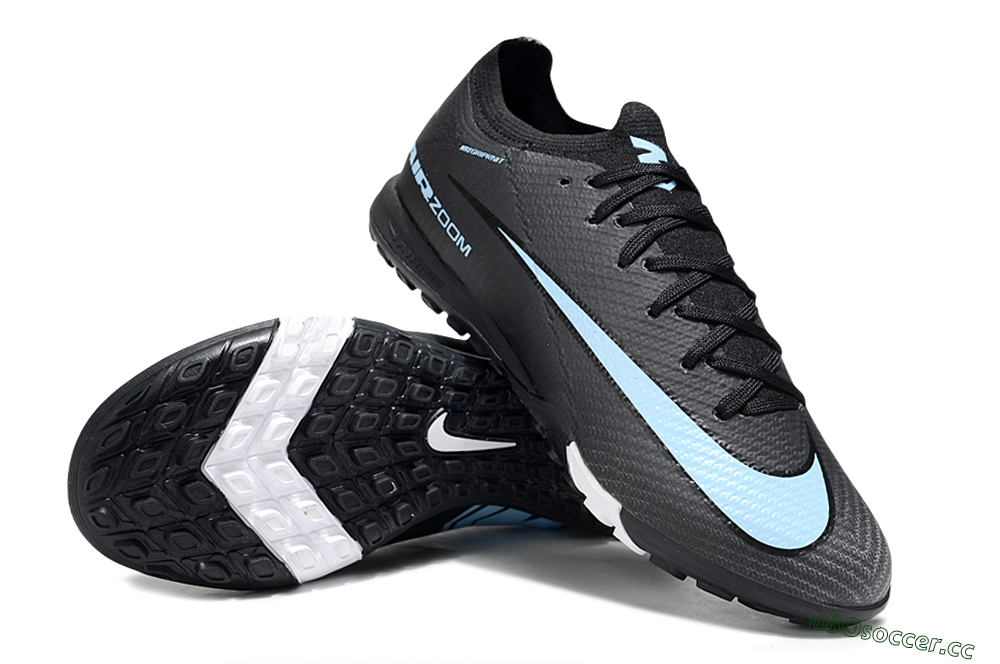 Unisex Nike Air Zoom Mercurial Vapor 16 Elite TF Artificial Turf Low-Tops Football Shoes - Black/Jade/White 3