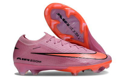 Unisex Nike Air Zoom Mercurial Vapor 16 Elite FG Firm Ground Low-Tops Football Boots - Red/Black