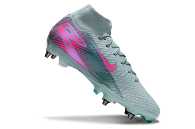 Men's Nike Air Zoom Mercurial Superfly 10 Elite SG Soft Ground High-Tops Football Boots - Jade/Pink