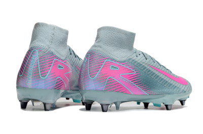 Men's Nike Air Zoom Mercurial Superfly 10 Elite SG Soft Ground High-Tops Football Boots - Jade/Pink