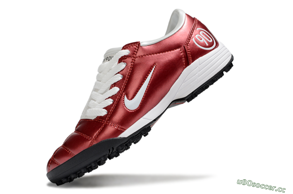 Unisex Nike Total 90 III TF Artificial Turf Low-Tops Football Shoes - Red/White/Black 5