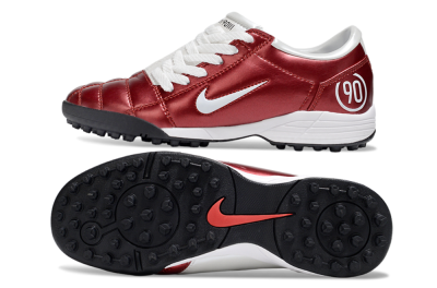 Unisex Nike Total 90 III TF Artificial Turf Low-Tops Football Shoes - Red/White/Black