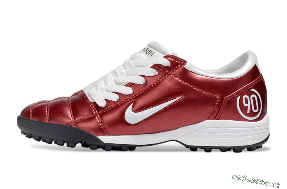 Unisex Nike Total 90 III TF Artificial Turf Low-Tops Football Shoes - Red/White/Black 0