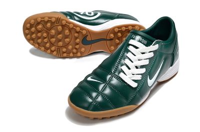 Unisex Nike Total 90 III TF Artificial Turf Low-Tops Football Shoes - Green/White/Brown