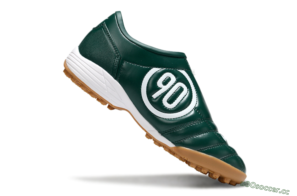Unisex Nike Total 90 III TF Artificial Turf Low-Tops Football Shoes - Green/White/Brown 4