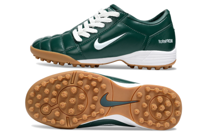Unisex Nike Total 90 III TF Artificial Turf Low-Tops Football Shoes - Green/White/Brown