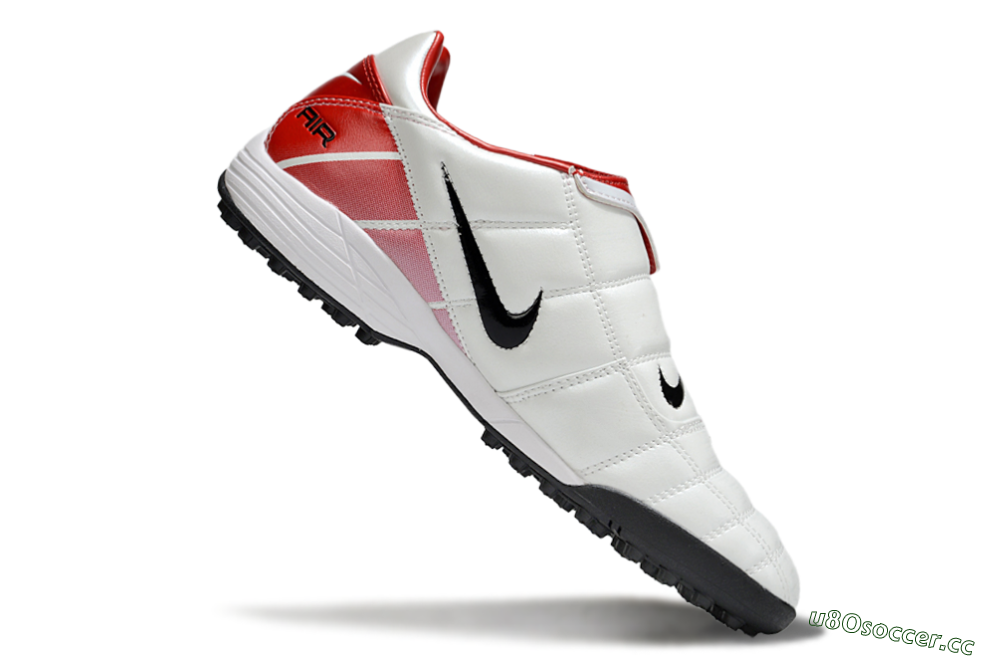 Men's Nike Total 90 III TF Artificial Turf Low-Tops Football Shoes - Red/White/Black 4