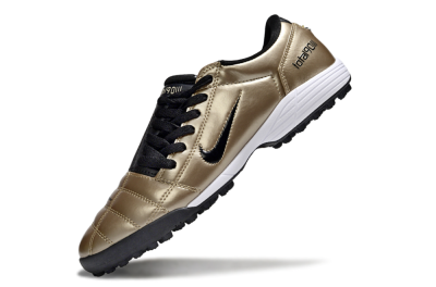 Men's Nike Total 90 III TF Artificial Turf Low-Tops Football Shoes - Gold/Black/White