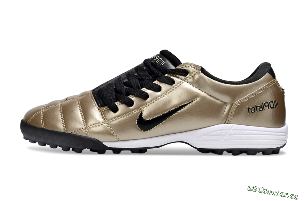 Men's Nike Total 90 III TF Artificial Turf Low-Tops Football Shoes - Gold/Black/White 0