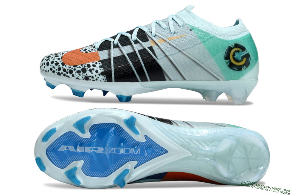 Unisex Nike Air Zoom Mercurial Vapor 16 Elite FG Firm Ground Low-Tops Football Boots - Jade/Black/Yellow 1