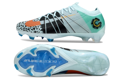 Unisex Nike Air Zoom Mercurial Vapor 16 Elite FG Firm Ground Low-Tops Football Boots - Jade/Black/Yellow