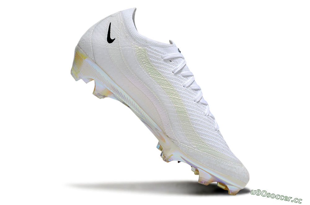 Unisex Nike Air Zoom Mercurial Vapor 16 Elite FG Firm Ground Low-Tops Football Boots - White/Black/Gold 4