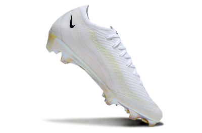 Unisex Nike Air Zoom Mercurial Vapor 16 Elite FG Firm Ground Low-Tops Football Boots - White/Black/Gold