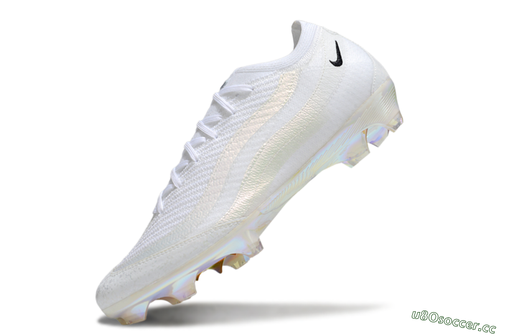 Unisex Nike Air Zoom Mercurial Vapor 16 Elite FG Firm Ground Low-Tops Football Boots - White/Black/Gold 5