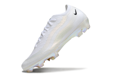 Unisex Nike Air Zoom Mercurial Vapor 16 Elite FG Firm Ground Low-Tops Football Boots - White/Black/Gold