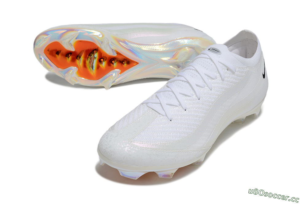 Unisex Nike Air Zoom Mercurial Vapor 16 Elite FG Firm Ground Low-Tops Football Boots - White/Black/Gold 3