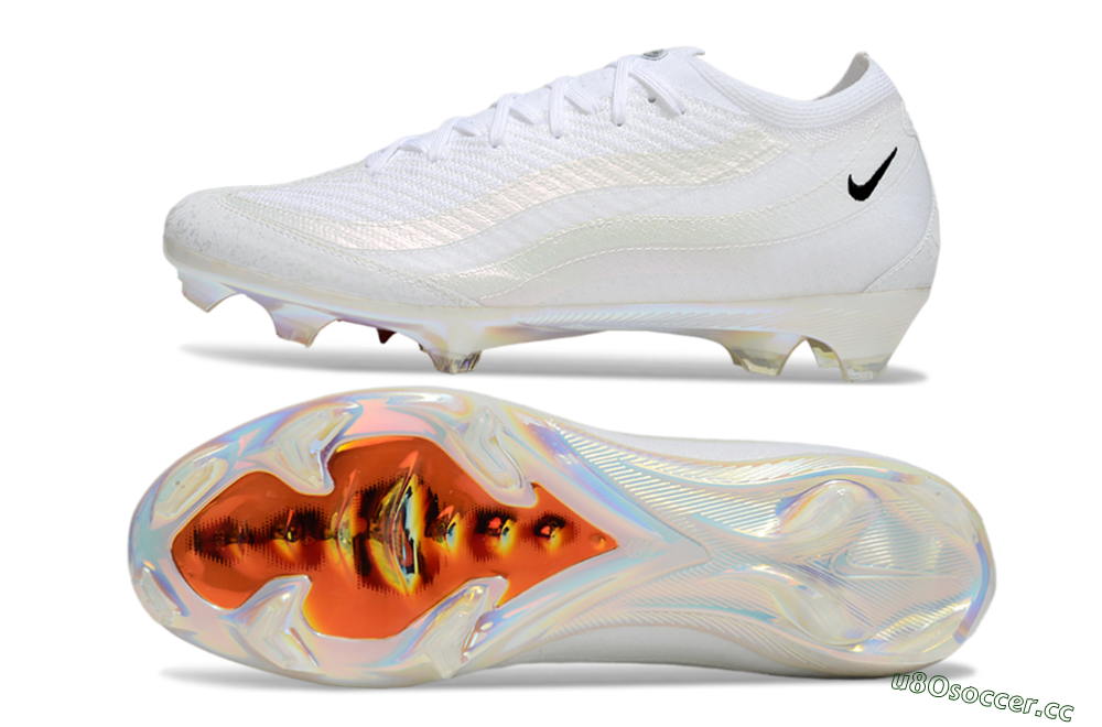 Unisex Nike Air Zoom Mercurial Vapor 16 Elite FG Firm Ground Low-Tops Football Boots - White/Black/Gold 1