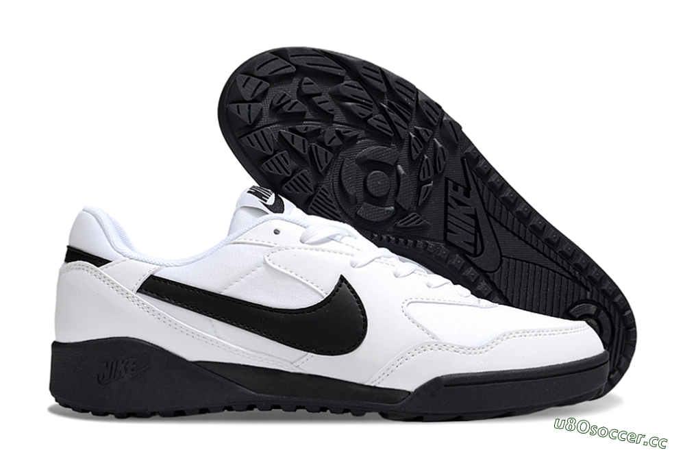 Unisex Nike Terra Manta TF Artificial Turf Low-Tops Football Shoes - White/Black 2