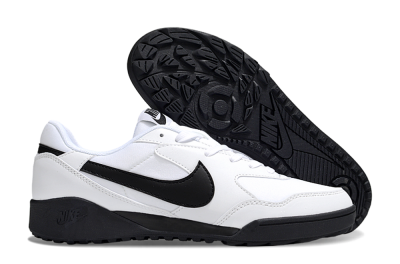 Unisex Nike Terra Manta TF Artificial Turf Low-Tops Football Shoes - White/Black