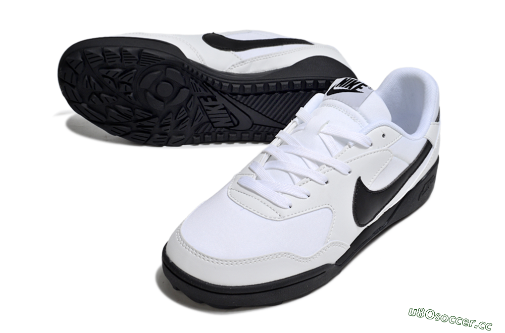 Unisex Nike Terra Manta TF Artificial Turf Low-Tops Football Shoes - White/Black 3